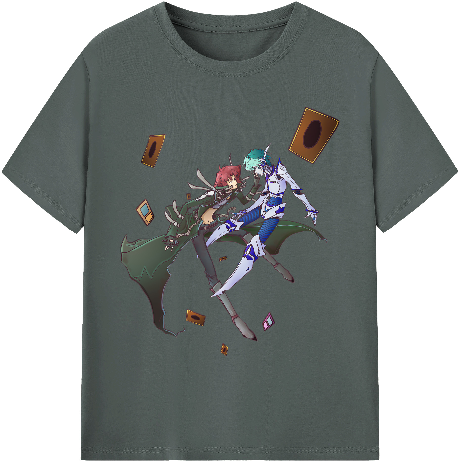 （画像用） 遊☆戯☆王 Yu-Gi-Oh! 綿100％ メンズ半袖Tシャツ｜肌触りやわらか＆通気性